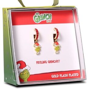 The Grinch Crystal Hoop Earrings